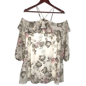 NWT Embrace Los Angeles Off Shoulder Floral Dress